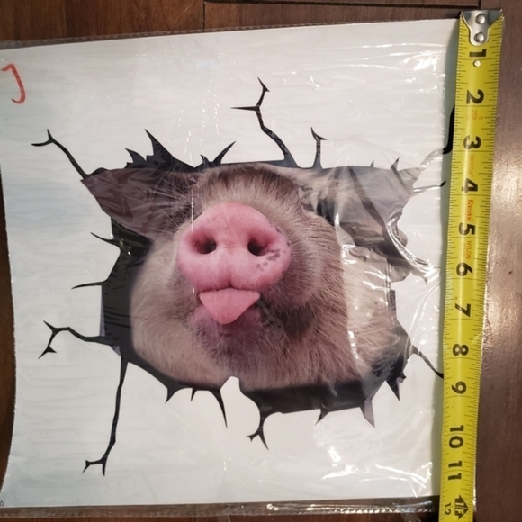 NWOT 3D Pig car Sticker Decal - Picture 4 of 4